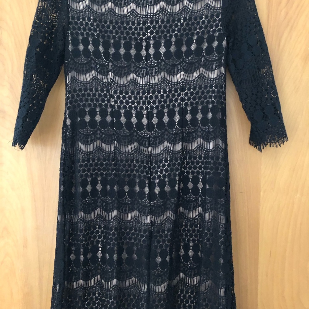 Black lace dress